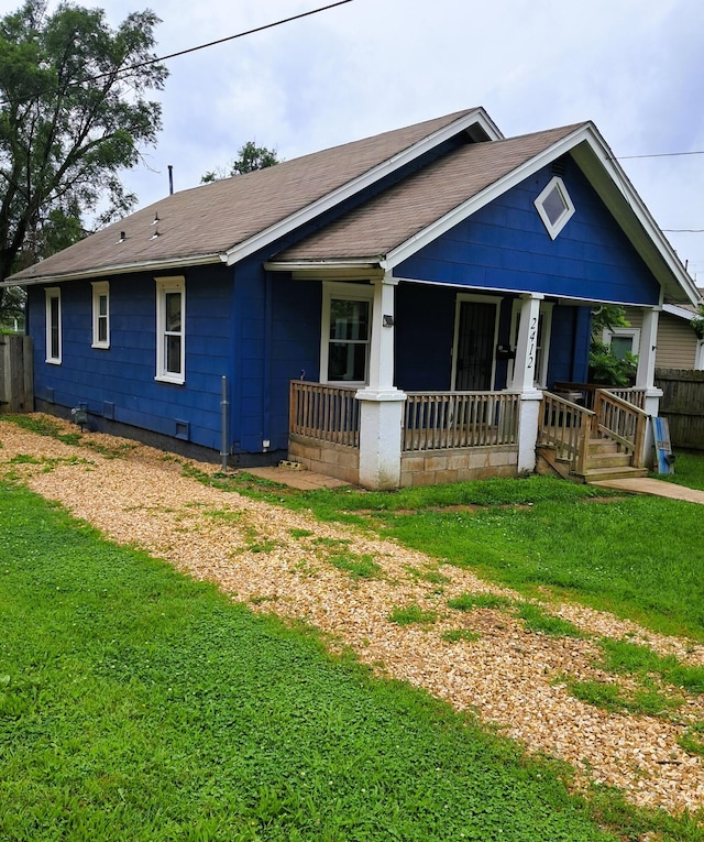2412 W Olive St, Springfield, MO 65802 - view of front of property featuring covered porch and roof with shingles