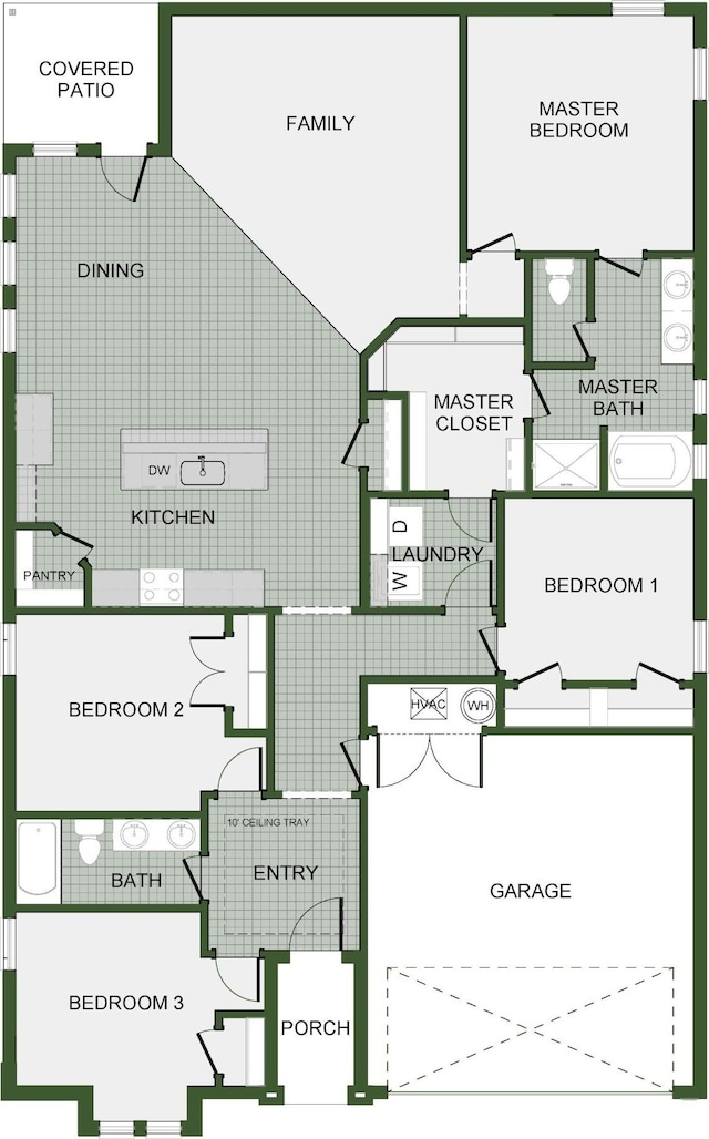 1100 W Pebblebrooke Dr, Ozark, MO 65721 - view of property floor plan