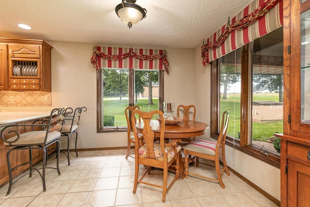 2620 Big Timber Rd, Marshfield, MO 65706 - dining room with healthy amount of natural light, a textured ceiling, and recessed lighting