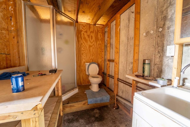 15608 Lawrence Unit 2007, Miller, MO 65707 - bathroom featuring a shower stall and concrete flooring