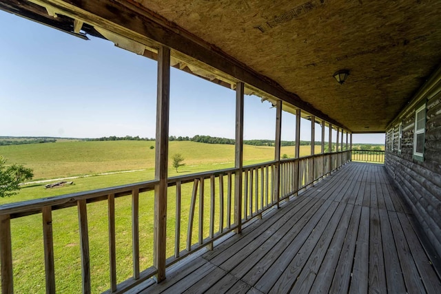 15608 Lawrence Unit 2007, Miller, MO 65707 - wooden terrace with a lawn and a rural view