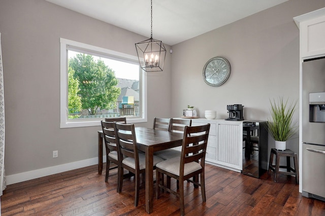 926 E Downshire Dr, Nixa, MO 65714 - dining room featuring a chandelier and dark wood-style floors