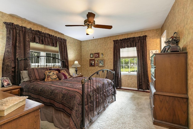 610 W Summit St, Bolivar, MO 65613 - carpeted bedroom with ceiling fan