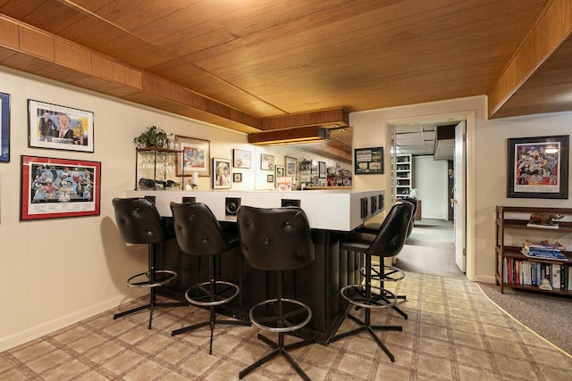 610 W Summit St, Bolivar, MO 65613 - indoor dry bar with wood ceiling
