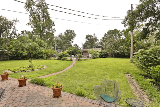 610 W Summit St, Bolivar, MO 65613 - view of green lawn featuring a patio area