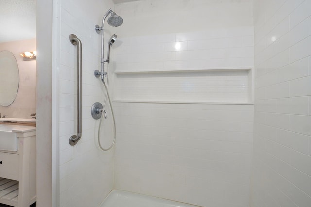 1415 S Sieger Dr, Springfield, MO 65804 - full bathroom with tiled shower and vanity