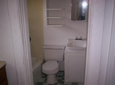447 S New, Springfield, MO 65806 - bathroom with vanity, a bath, and a shower