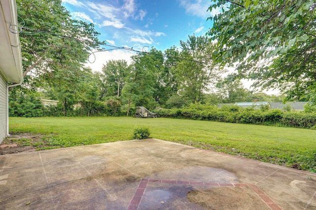4852 S Fremont Ave, Springfield, MO 65804 - view of grassy yard with a patio area