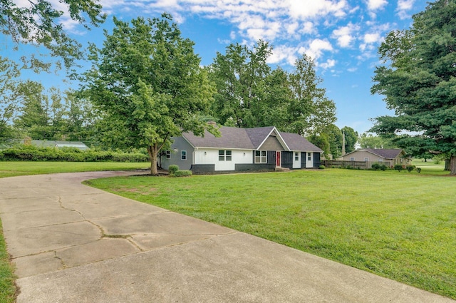 4852 S Fremont Ave, Springfield, MO 65804 - single story home with a front yard and concrete driveway