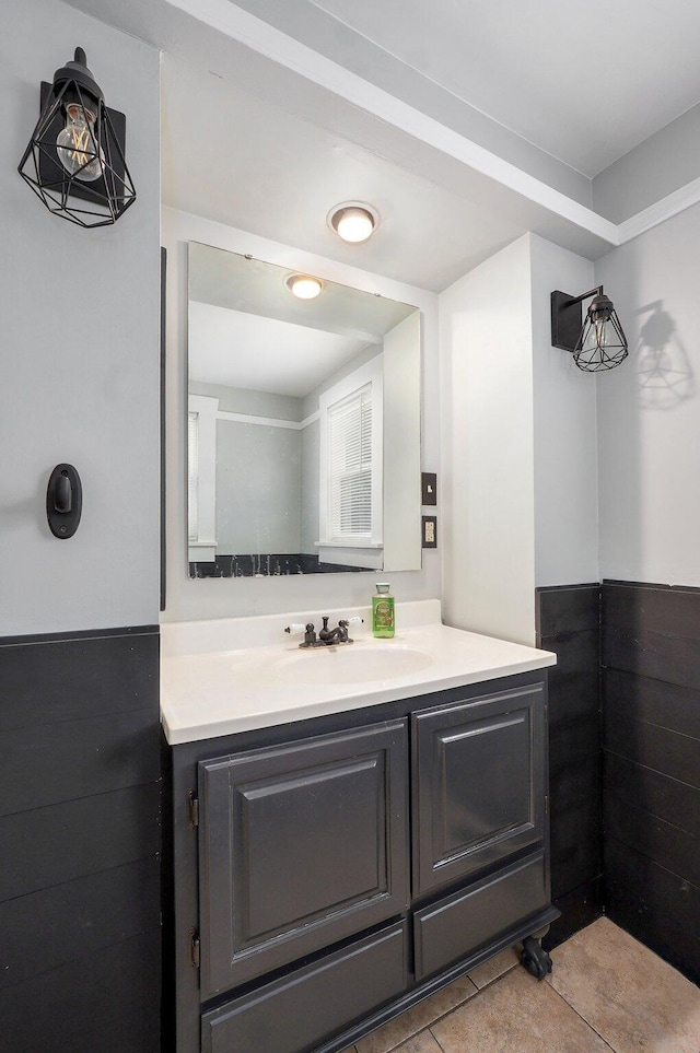 902 S Hickory St, Mount Vernon, MO 65712 - bathroom featuring vanity and tile patterned flooring