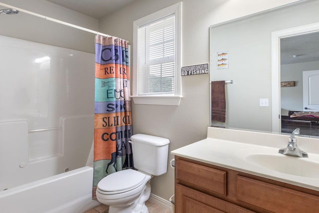 2529 State Highway 176 Unit F2, Rockaway Beach, MO 65740 - full bath featuring vanity and shower / bath combination with curtain