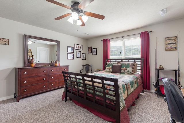 2529 State Highway 176 Unit F2, Rockaway Beach, MO 65740 - carpeted bedroom with a ceiling fan and baseboards