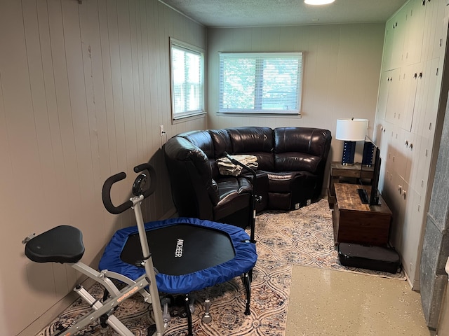 508 E Kirkwood Dr, Aurora, MO 65605 - living room with a textured ceiling