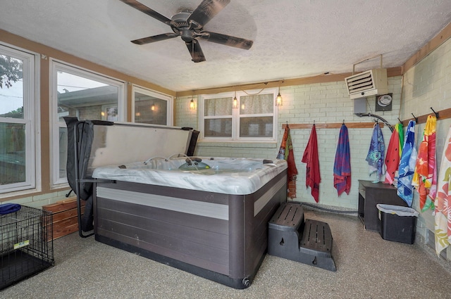 3449 N Rogers Ave, Springfield, MO 65803 - sunroom / solarium featuring a jacuzzi and a heating unit