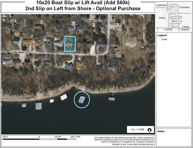 781 Santana Cir, Reeds Spring, MO 65737 - aerial overview of property's location