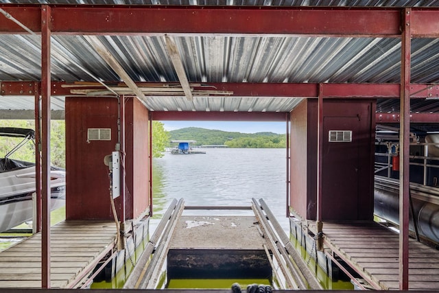 781 Santana Cir, Reeds Spring, MO 65737 - dock area featuring a water view and boat lift