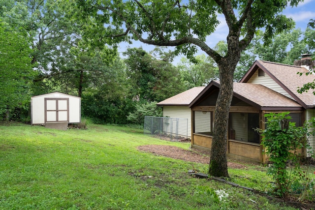 781 Santana Cir, Reeds Spring, MO 65737 - view of yard featuring a storage unit