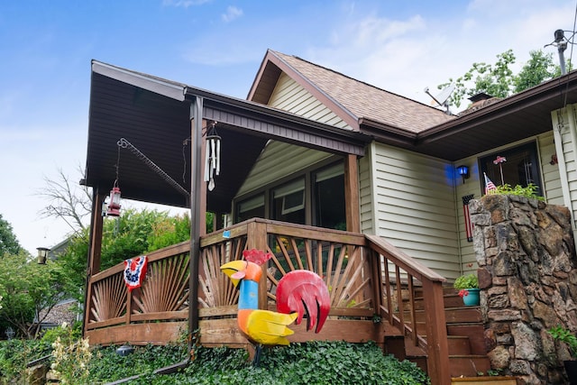 781 Santana Cir, Reeds Spring, MO 65737 - view of wooden terrace
