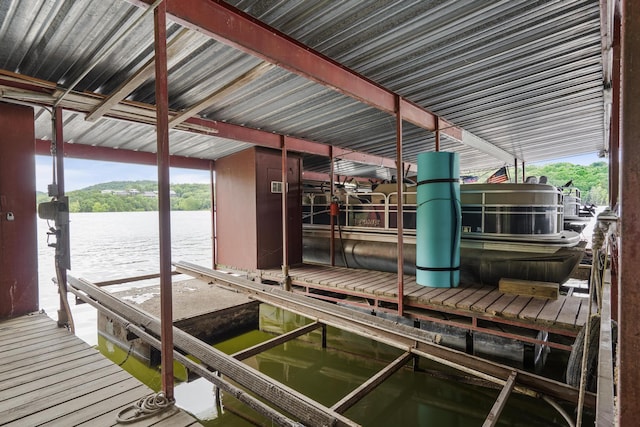 781 Santana Cir, Reeds Spring, MO 65737 - dock area featuring boat lift and a water view