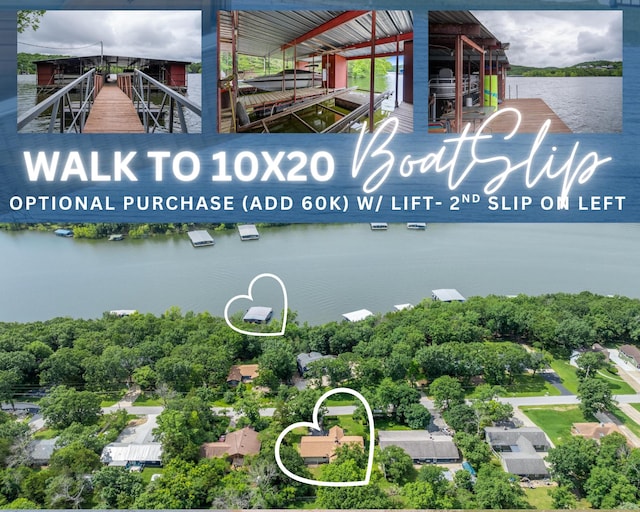 781 Santana Cir, Reeds Spring, MO 65737 - bird's eye view of a nearby body of water