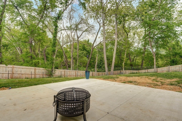 1611 E Hayloft Dr, Ozark, MO 65721 - fenced backyard with a patio area