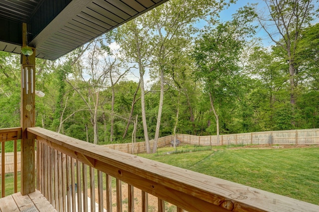 1611 E Hayloft Dr, Ozark, MO 65721 - deck with a fenced backyard