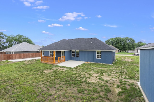 121 S Aspen St, Buffalo, MO 65622 - back of property featuring a patio area and a deck