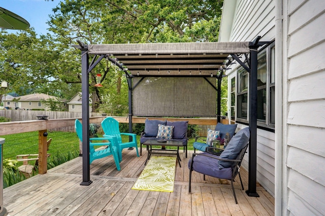 223 E Mill St, Republic, MO 65738 - wooden terrace with outdoor lounge area
