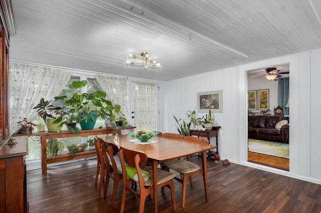 223 E Mill St, Republic, MO 65738 - dining space with wood finished floors and a chandelier