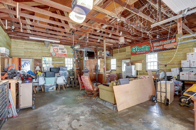 223 E Mill St, Republic, MO 65738 - garage with wood walls