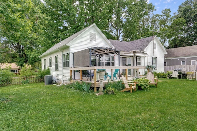 223 E Mill St, Republic, MO 65738 - back of house with a wooden deck and roof with shingles
