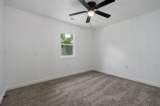 1317 S Willow Ave, Springfield, MO 65804 - spare room featuring carpet and ceiling fan