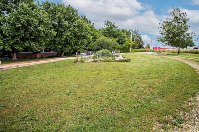 343 N Wood Ln, Fair Grove, MO 65648 - view of grassy yard featuring driveway