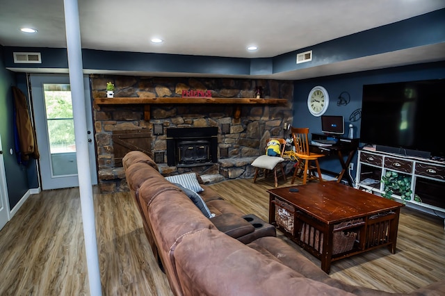 343 N Wood Ln, Fair Grove, MO 65648 - living room featuring wood finished floors