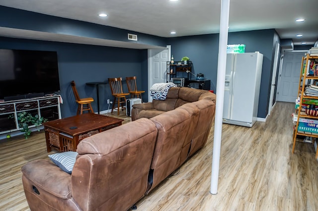 343 N Wood Ln, Fair Grove, MO 65648 - living room with wood finished floors and recessed lighting