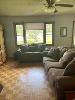 177 Marla Cir, Ozark, MO 65721 - living room featuring healthy amount of natural light and ceiling fan