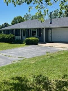 177 Marla Cir, Ozark, MO 65721 - ranch-style house featuring a garage, driveway, and a front yard