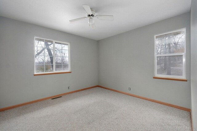 131 Forest Ln, Kimberling City, MO 65686 - unfurnished room featuring carpet floors and a ceiling fan