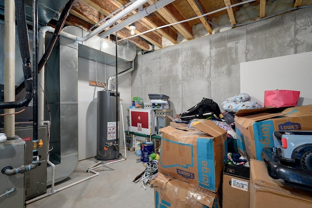 842 E Acacia Ln, Nixa, MO 65714 - unfinished basement with gas water heater and heating unit