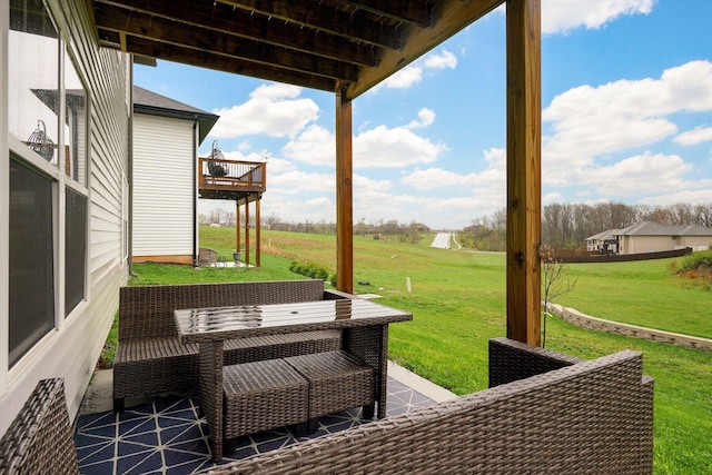 842 E Acacia Ln, Nixa, MO 65714 - view of patio / terrace with a deck