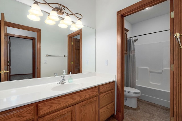 4520 English Ivy Ave, Springfield, MO 65804 - full bathroom featuring vanity, tile patterned floors, and shower / tub combo