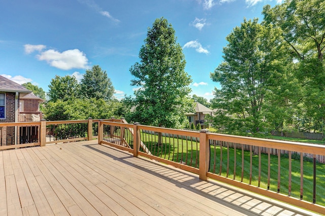 4520 English Ivy Ave, Springfield, MO 65804 - deck with view of wooded area