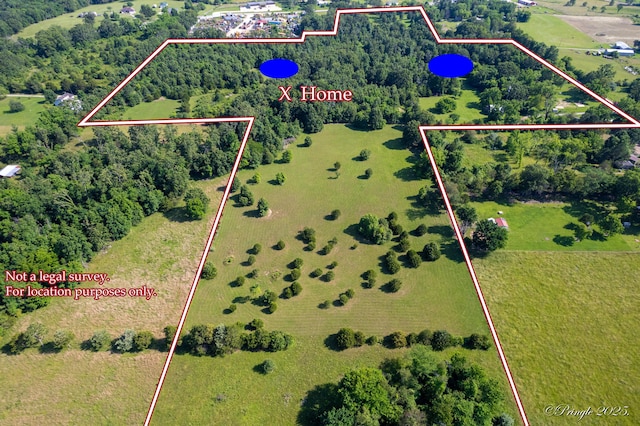 3331 US Highway 160, West Plains, MO 65775 - aerial view of property's location with property parcel outlined