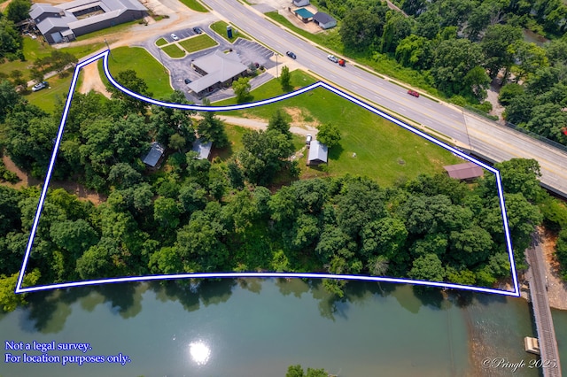 378 63rd Hwy S, Mammoth Spring, AR 72554 - view of property location with property parcel outlined and a large body of water