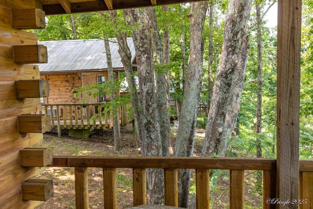 378 63rd Hwy S, Mammoth Spring, AR 72554 - view of wooden terrace