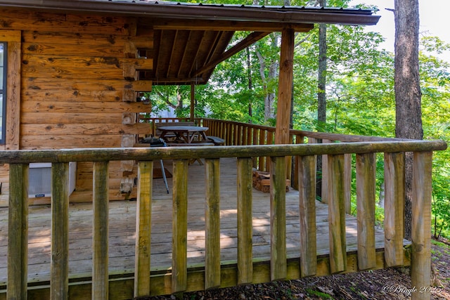 378 63rd Hwy S, Mammoth Spring, AR 72554 - view of wooden terrace