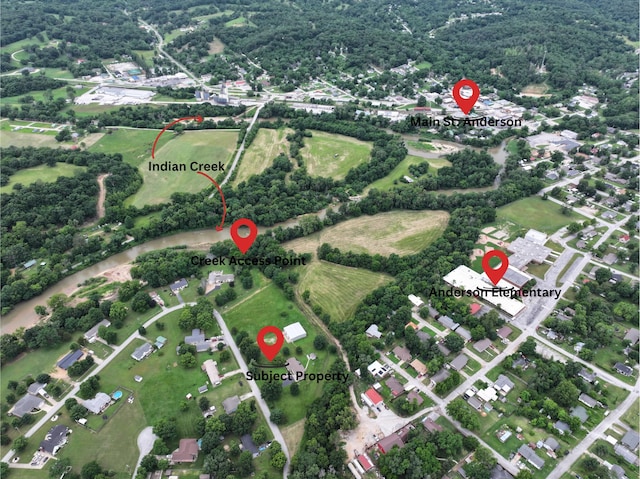 112 Riverview Dr, Anderson, MO 64831 - aerial view of property and surrounding area