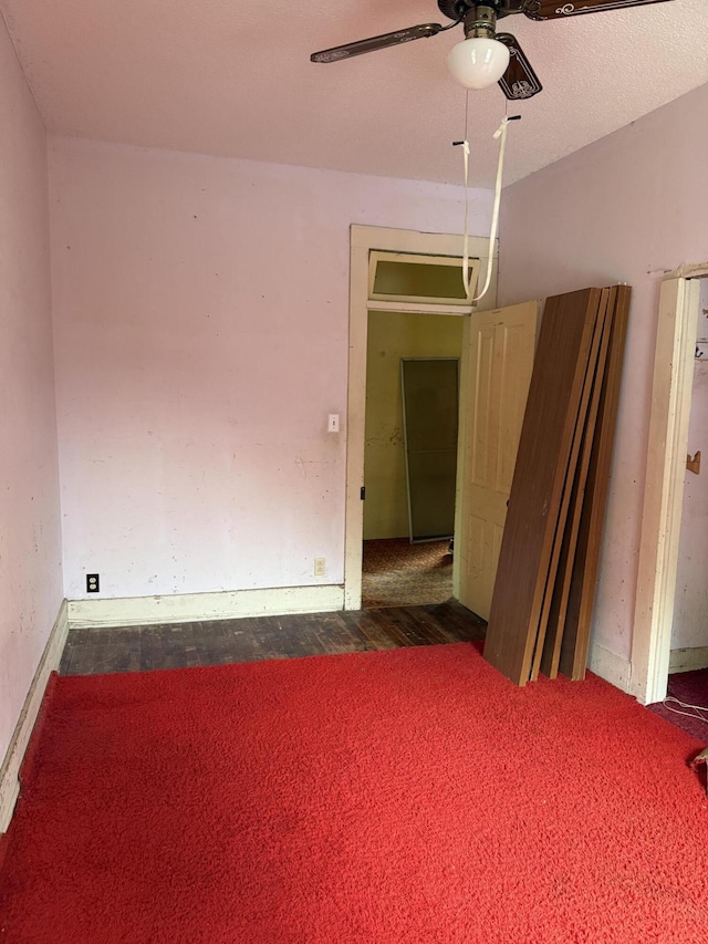 405 N Walnut St, Pierce City, MO 65723 - spare room featuring a ceiling fan and wood finished floors
