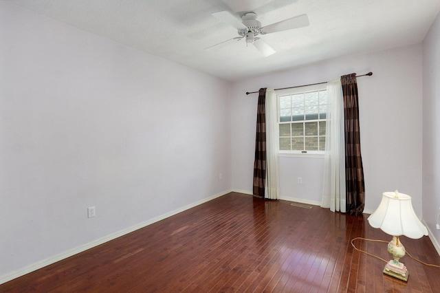 2133 E Cragmont St, Springfield, MO 65804 - unfurnished room featuring hardwood / wood-style flooring and ceiling fan
