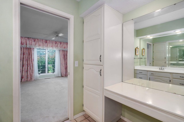 2133 E Cragmont St, Springfield, MO 65804 - bathroom with vanity and ceiling fan